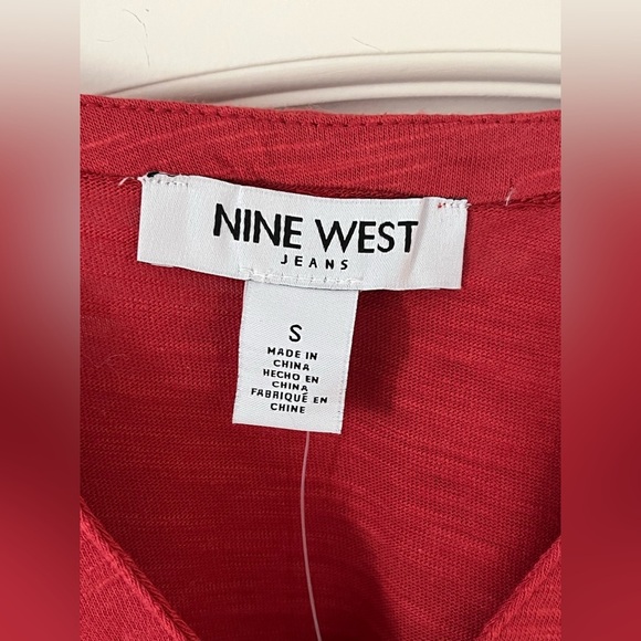 NWT Nine West Jeans brand Henley Style 3/4 Sleeve Women’s size Small - Picture 3 of 16